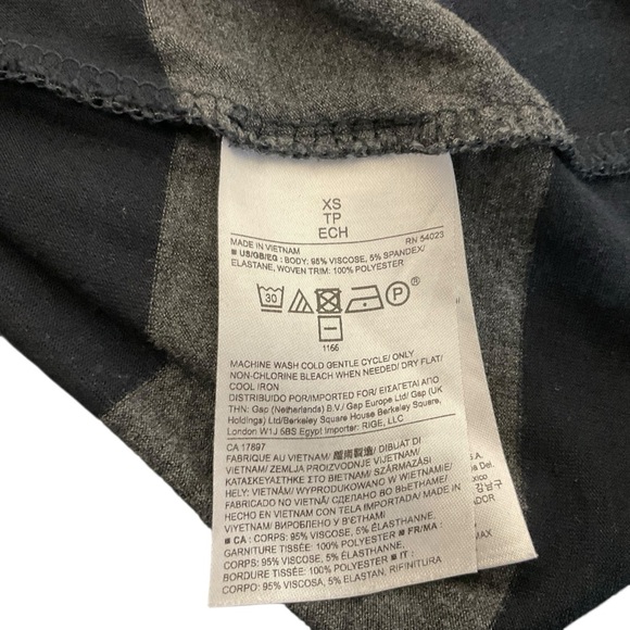 Banana Republic Black and Gray Striped Tank Top - Picture 5 of 7